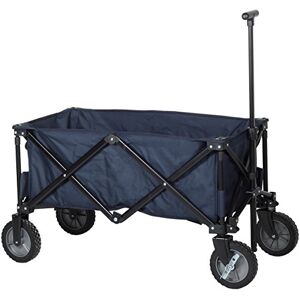 Campart HC-0910 klappbarer Strandwagen/ Bollerwagen 70 Kilogramm Belastbarkeit Blau mit Tasche