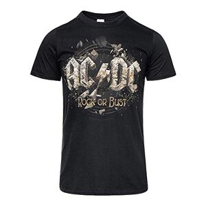 AC/DC Herren Rock or Bust T-Shirt, Schwarz, S
