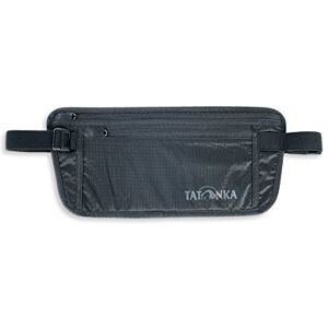 Tatonka Bauchtasche Skin Moneybelt Int. Flache Hüfttasche mit zwei Reißverschluss-Fächern Zum versteckten Tragen unter der Kleidung (black), 14 x 28 cm