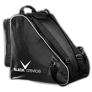 Black Crevice Skischuhtasche I Tasche für Snowboardschuhe & Skischuhe I Skischuhe-Tasche mit großem Hauptfach & Nebenfach mit Reißverschluss I Verstellbarer Schultergurt I Maße: 43x27x42cm