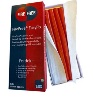 Scandi Supply Firefree Easyfix Ø15 Mm, 5 X 20 Cm