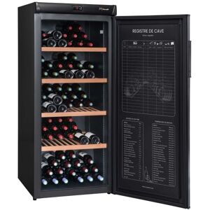 Cave à vin Climadiff RESERVE185 - 358 litres Classe G Noir mat - 180 bouteilles - Publicité