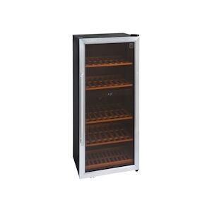 Metro Professional Cave à vin GWC3091, acier inoxydable/verre, 54 x 54 x 123.5 cm, 91 bouteilles, noir / argenté