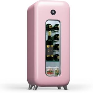 Klarstein Cantinetta Vino Refrigerata a Zona Singola per Interno/Esterni,  Frigo Bar, Cantina Vino con Porta in Vetro, Mini Frigo Silenzioso,  Frigorifero Piccolo Touch Control, 5-18°C, 15 Bottiglie - Confronta i  prezzi con