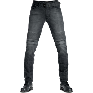 Pando Moto MC-Jeans  Karl Devil 9 Washed-Look Svart