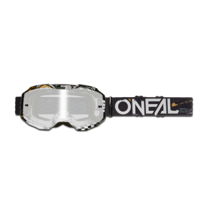 O'Neal B-10 Attack Crossglasögon Svart-Vit-Silver Spegel