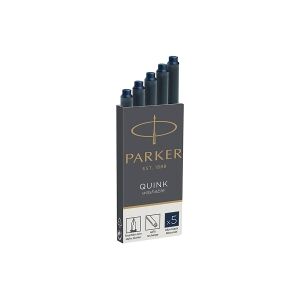 Bläckpatron reservoarpenna   Parker Quink 1950385   blå/svart   5st