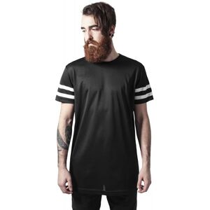 Lång T-Shirt Stripe Mesh UC   HerrMVit/Svart Vit/Svart