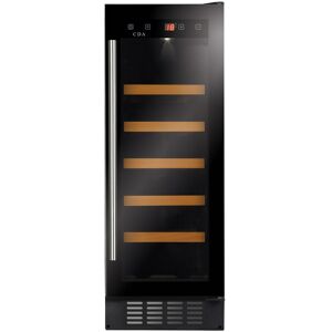 CDA FWC304BL 30cm Freestanding Wine Cooler in Black 20 Bottle