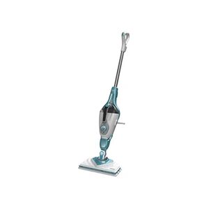 Black & Decker BLACK+DECKER steam-mop BHSM168U - Nettoyeur à vapeur - balai/à main (2-en-1) - blanc/aqua - Publicité