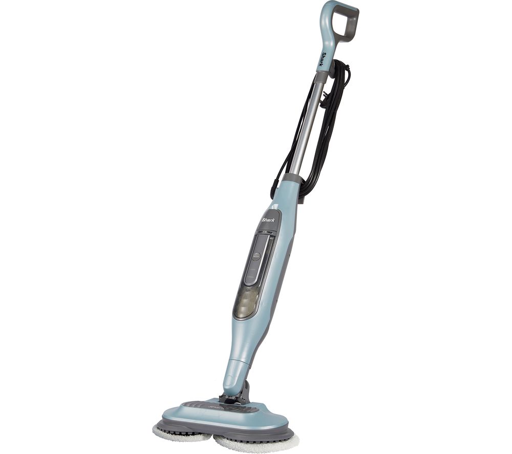 SHARK Steam &amp; Scrub S6002UK Steam Mop - Duck Egg Blue, Blue