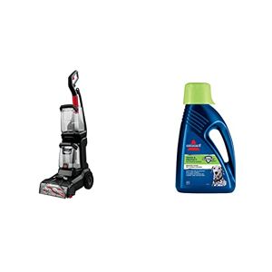 BISSELL PowerClean 2X Powerful Carpet Cleaner 3112E & Wash & Protect Formula for Use with All Leading Upright Carpet Cleaners Removes Pet Stains & Odours 1087N, Plastic