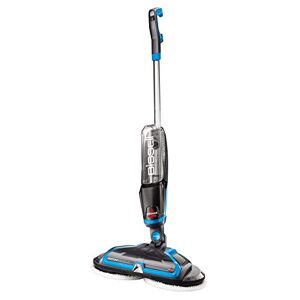 BISSELL SpinWave Hard Floor Cleaner and Polisher Electric Spray Mop With Rotating Pads Perfect for Wood, Laminate, Tile, Marble 2052E, Titanium/Blue, 41 cm x 20 cm x 114.3 cm