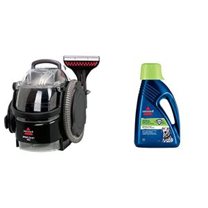 BISSELL SpotClean Pro Our Most Powerful Portable Carpet Cleaner 1558E & Wash & Protect Formula for Use with All Leading Upright Carpet Cleaners Removes Pet Stains & Odours 1087N, Plastic