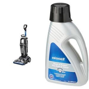 BISSELL Revolution HydroSteam Carpet Cleaner Remove tough stains with Hydrosteam™ Technology Carpets Dry in 30 mins* 3.7L Clean Water Tank 3670E & Wash & Protect Pro Formula 1089N 1.5L