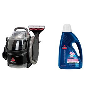 BISSELL SpotClean Pro Powerful Spot Cleaner for Carpets & Upholstery 1558E & Wash & Refresh Febreze Carpet Cleaner Shampoo Removes Stains & Neutralises Odours 1078N