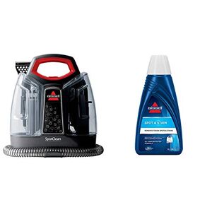 BISSELL SpotClean Portable Carpet Cleaner Lifts Spots and Spills with HeatWave Technology Clean Carpets, Upholstery & Car 36981 & Spot & Stain Formula Removes Tough Spots & Stains 1084N