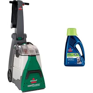 BISSELL Big Green Upright Carpet Cleaner Professional- 48F3E & Wash & Protect Formula for Use with All Leading Upright Carpet Cleaners Removes Pet Stains & Odours 1087N, Plastic