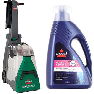 BISSELL Big Green Upright Carpet Cleaner 48F3E & Wash & Refresh Febreze Carpet Shampoo Blossom & Breeze Scent With Febreze For Use With All Leading Upright Carpet Cleaners 1078N