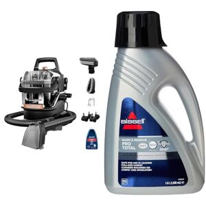 BISSELL SpotClean HydroSteam 1000W Portable Spot Cleaner Clean Carpets, Upholstery & Car 3689E & Wash & Refresh Febreze Carpet Cleaner Shampoo Removes Stains & Neutralises Odours 1078N