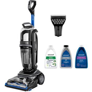 BISSELL Revolution HydroSteam 3670E Upright Carpet Cleaner - Black, Titanium & Colbalt Blue, Blue,Black,Silver/Grey