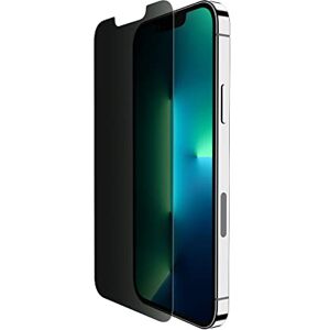 Belkin TemperedGlass Sicht- und Displayschutz für iPhone 14, 13 und 13 Pro, antimikrobielle Oberfläche mit Antifingerprint-Beschichtung, blasenfreie Aufbringung mit enthaltener Positionierungsschale