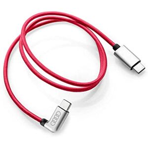 Audi 8S0051435L Ladekabel USB-C auf USB-C Verbindungskabel Kabel gewinkelt rot