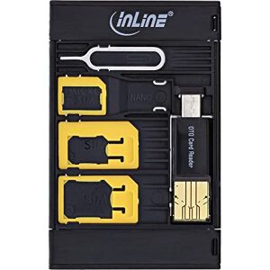 InLine 35091 SIM-BOX, Simkartenadapter und Zubehörbox mit OTG Kartenleser