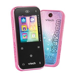 Vtech KidiZoom Snap Touch pink – Kinderkamera im Smartphone-Format mit Touchscreen, Bluetooth, Selfie- und Videofunktion, Effekten und vielem mehr – Für Kinder von 6-12 Jahren