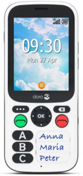 Doro 780X - Mobiltelefon - Schwarz/Weiss