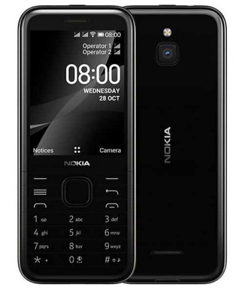 Nokia 8000 4G - 2.8 Zoll - Schwarz