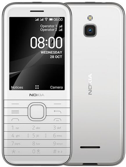 Nokia 8000 4G - 2.8 Zoll - Weiss