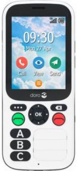 Doro 780X - Mobiltelefon - Schwarz/Weiss