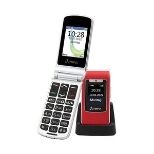 Olympia Style Duo 4G Senioren Mobiltelefon große Tasten Klapphandy rot