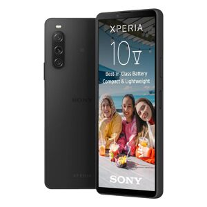 Sony Xperia 10 V Schwarz   5G Smartphone   5000 mAh Akku   6.1 Zoll 21:9 OLED Display   48+8+8MP Dreifach-Kamera   IP65/68   6 GB RAM + 128 GB Speicher