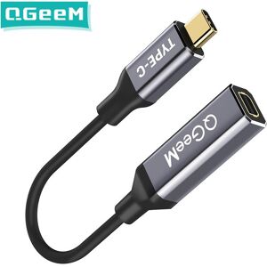 Qgeem Usb Typ C 3.1 Auf Mini-Dp Buchse Kabeladapter 4k 60 Hz Hdtv Usb C Mini Dp Konverter Für Macbook Huawei Mate 10 Samsung S8