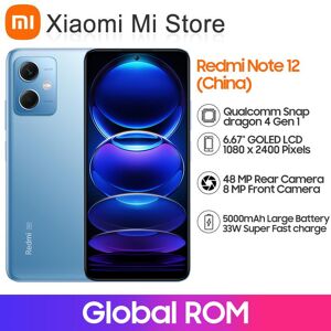 Global Rom Xiaomi Redmi Note 12 5g Smartphone 5000 Mah Akku Qualcomm Snapdragon 4 Gen 1 Octa Core 48 Mp Kamera 6,67