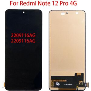 Lcd Plus (Tft) Lcd-Bildschirm Für Xiaomi Redmi Note 12 Pro 4g Lcd-Display Touchscreen Digitizer Vollversammlung Ersatz