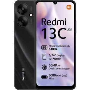 Xiaomi XIA Redmi 13C 5G 128 GB starry black mit Allnet Flat S Flex mit GB+