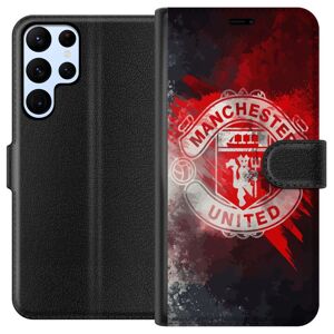 Generic Samsung Galaxy S22 Ultra 5G Tegnebogsetui Manchester United