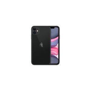 Apple iPhone 11 - 4G smartphone - dual-SIM / Intern hukommelse 128 GB - LCD-skærm - 6.1 - 1792 x 828 pixels - 2x bagkameraer 12 MP, 12 MP - front camera 12 MP - sort