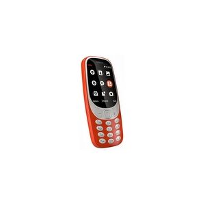 Nokia 3310 Dual SIM - Funktionstelefon - dual-SIM / Intern hukommelse 16 MB - microSD slot - 320 x 240 pixels - rear camera 2 MP - varm rød (skinnende)