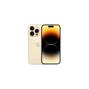 Apple iPhone 14 Pro - 5G smartphone - dual-SIM / Intern hukommelse 1 TB - OLED-skærm - 6.1 - 2556 x 1179 pixels (120 Hz) - 3x bagkamera 48 MP, 12 MP, 12 MP - front camera 12 MP - guld