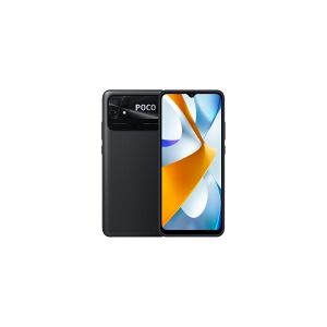 Xiaomi POCO C40 - 4G smartphone - dual-SIM - RAM 4 GB / Intern hukommelse 64 GB - microSD slot - 6.71 - 1650 x 720 pixels - 2x bagkameraer 13 MP, 2 MP - front camera 5 MP - strøm sort