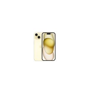 Apple iPhone 15 , 15,5 cm (6.1), 2556 x 1179 pixel, 128 GB, 48 MP, iOS 17, Gul