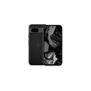 Google Pixel 8a - 5G smartphone - dual-SIM - RAM 8 GB / Intern hukommelse 256 GB - OLED-skærm - 6.1 - 2400 x 1080 pixels (120 Hz) - 2x bagkameraer 64 MP, 13 MP - front camera 13 MP - obsidian