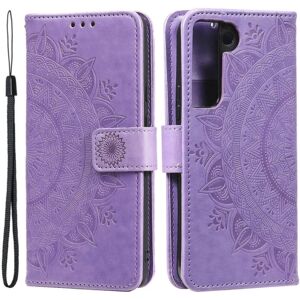 SKALO Samsung S22 Mandala Pung Etui - Lilla Purple