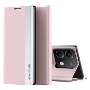SKALO Xiaomi Redmi Note 13 Pro 5G Ultraslim PU læderetui - Pink Pink
