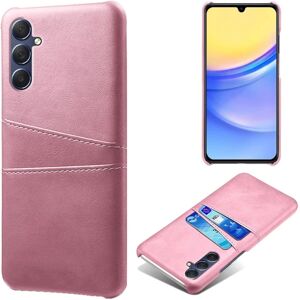 SKALO Samsung A15 5G PU-læder Cover med Pung - Rosa guld Pink gold