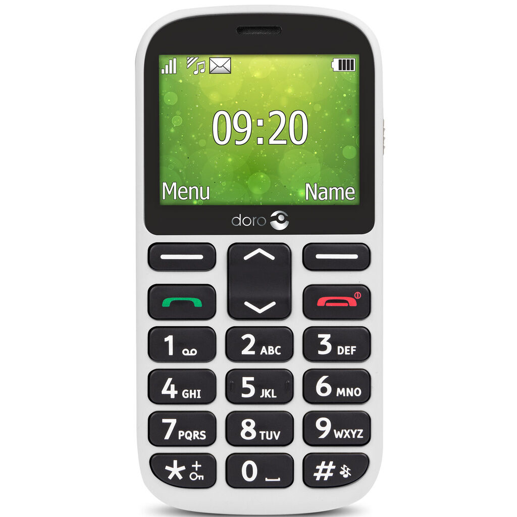 Doro 1362 Seniortelefon - 2.4" - Hvid
